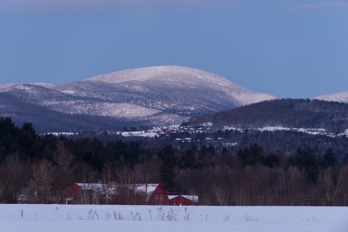 Early Winter Morning With Trapp Family Lodge Stowe, Vermont