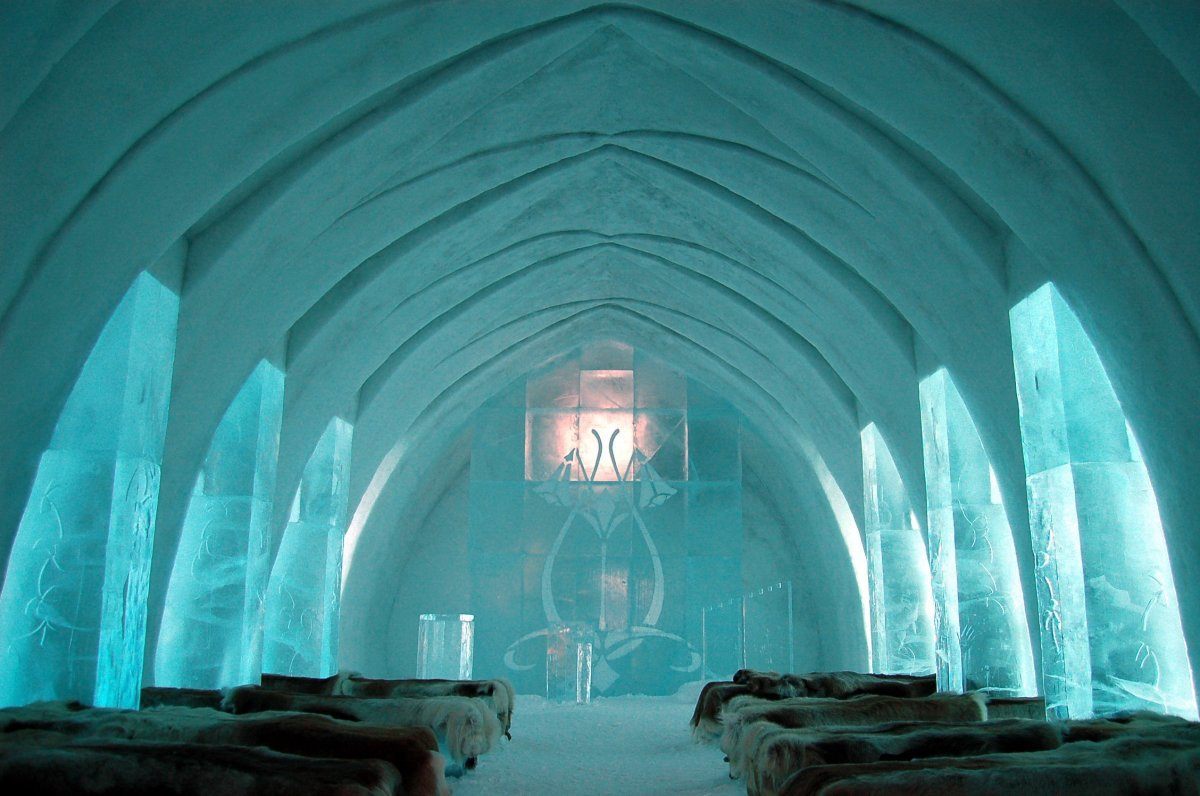 Ice Hotel chapel