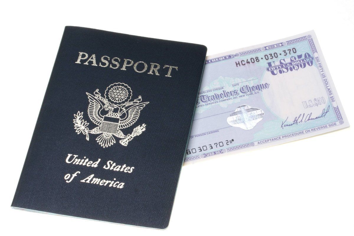 Passport And Travelers Cheque