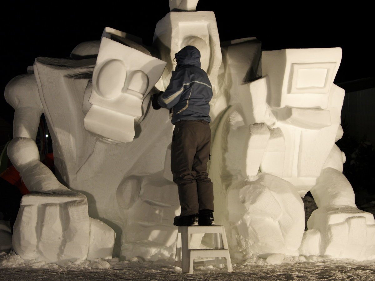 Quebec City, Snow Sculpture
