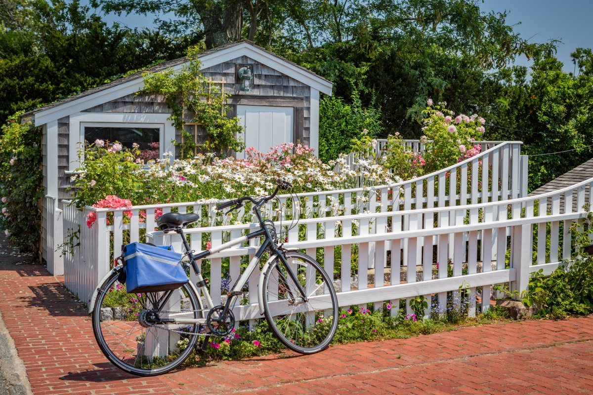 Boat House And Bicycle In Marthas Vineyard