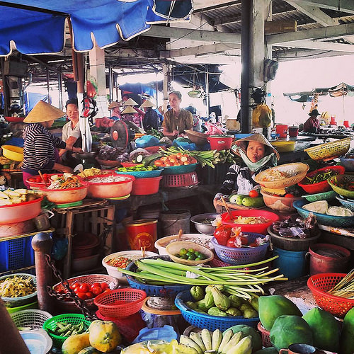 Famed farmer's market in Hoi An