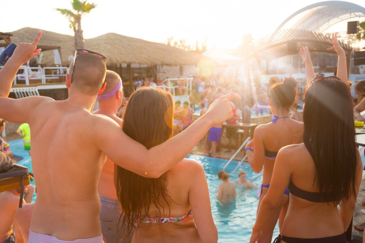 Friends Dancing in Ibiza