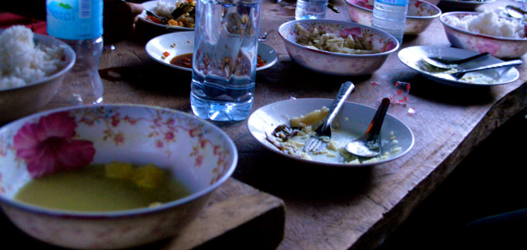 Green curry dinner
