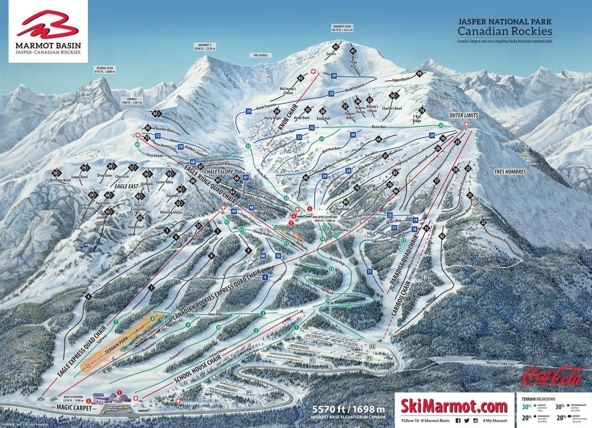 Marmot Ski Map