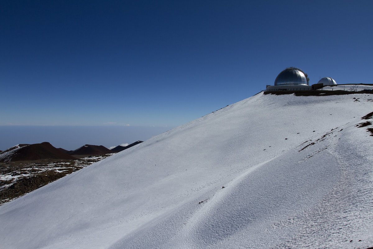Mauna Kea Observatory On The Big Island Of Hawaii.