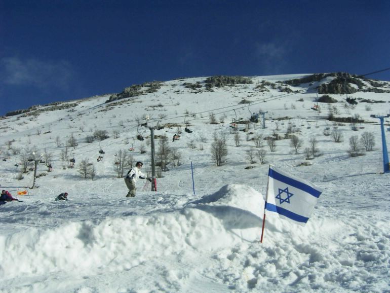 Mount Hermon ski hill Israel