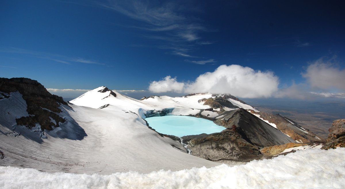 Mount Ruapehu Crater Lake Panorama