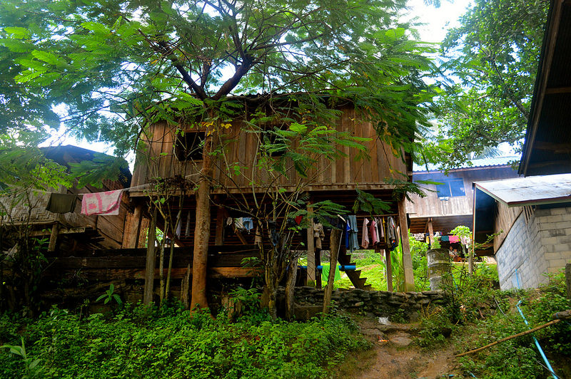 Stilt Houses in Laos