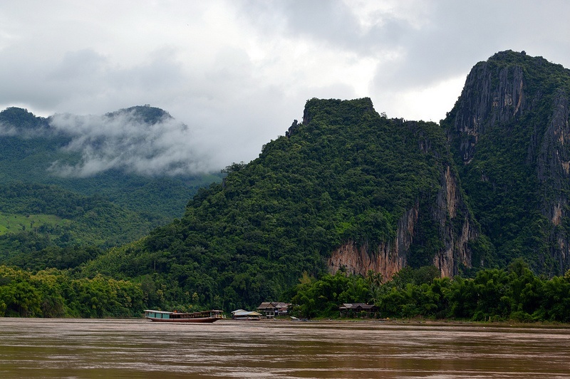 Village along the Mekong