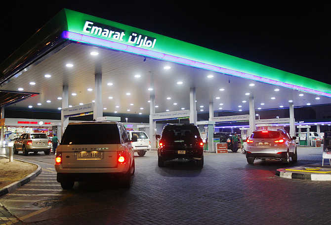 Gas station in Dubai
