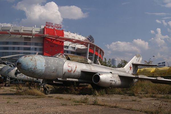 Moscow airplane graveyard