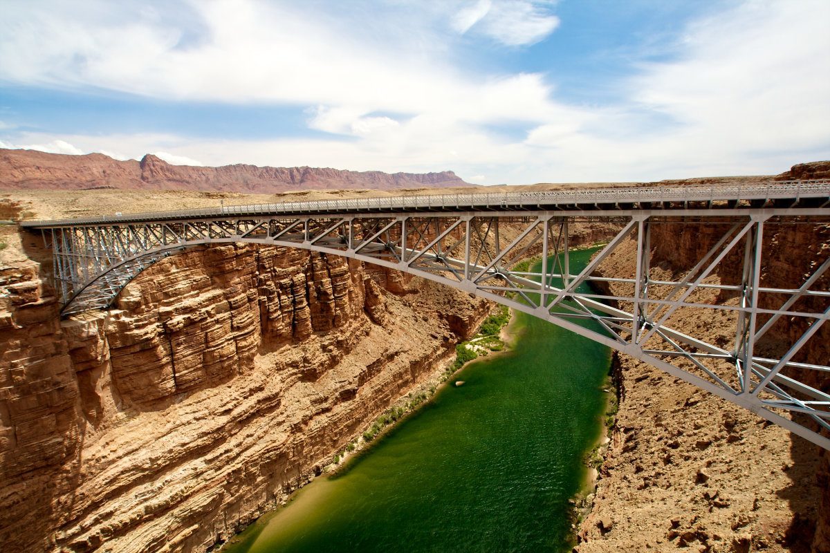 Navajo Bridge Over The Colorado River