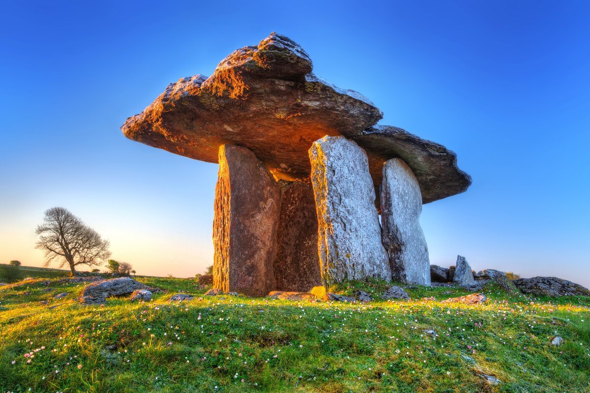 Poulnabrone Portal Tomb In Burren, Ireland