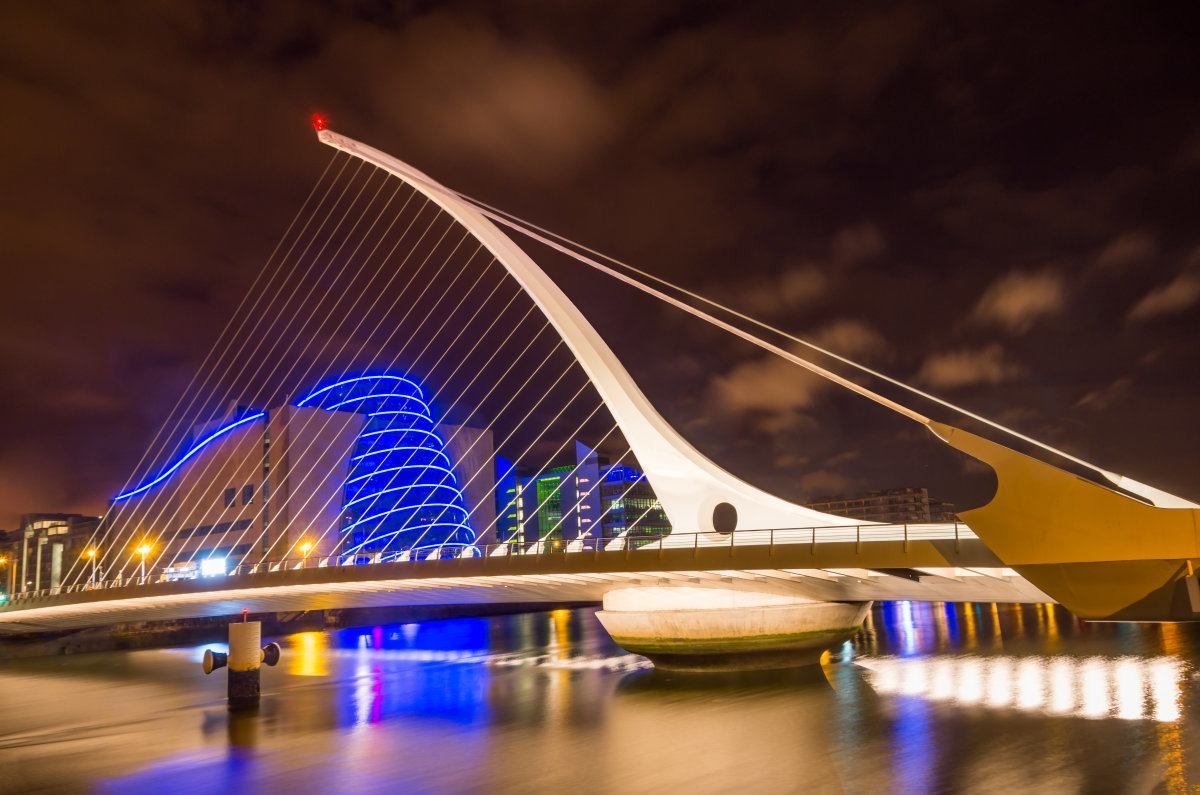 Samuel Beckett Bridge, Dublin, Ireland.