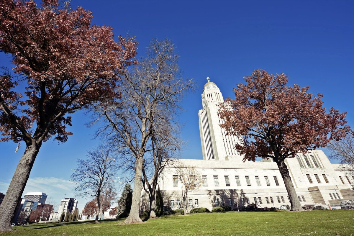 State Capitol Building In Lincoln, Nebraska