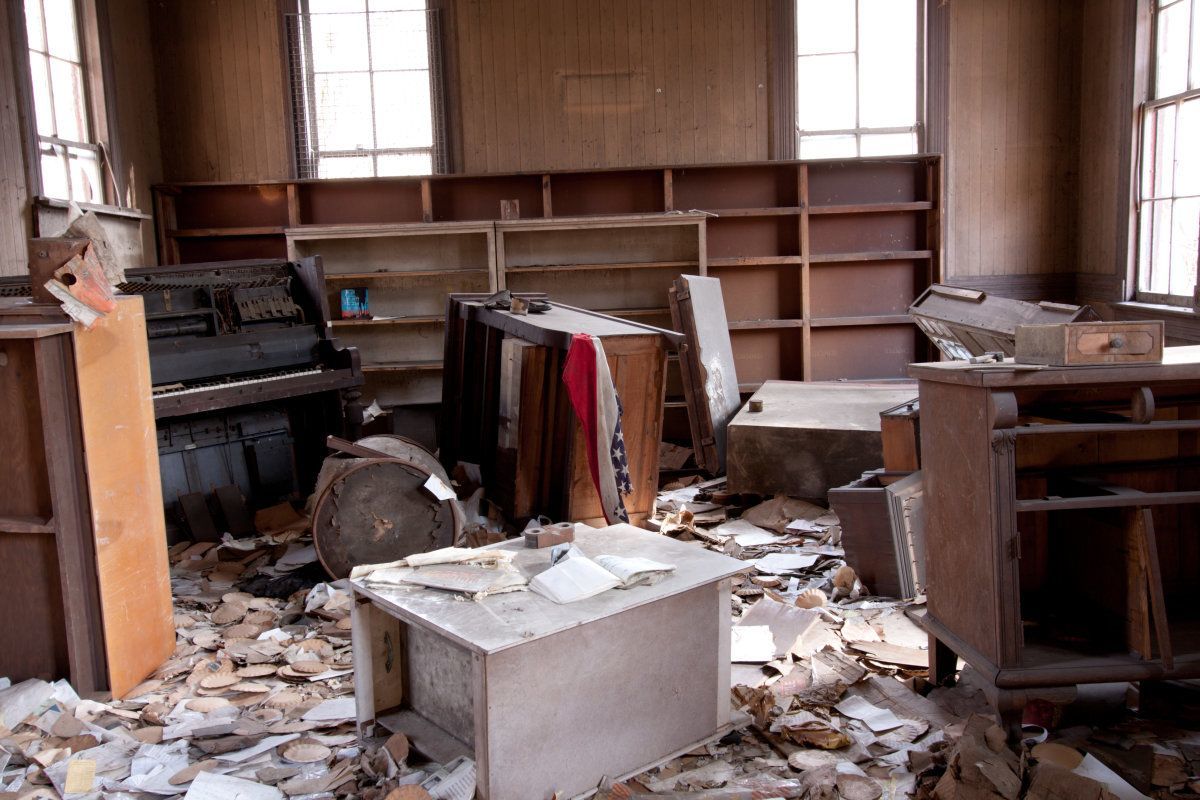 Trashed Room With Old Furniture