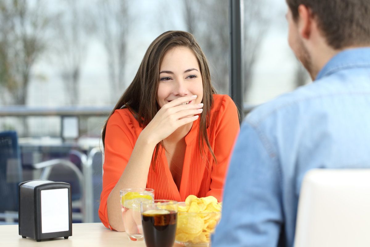 Woman on date