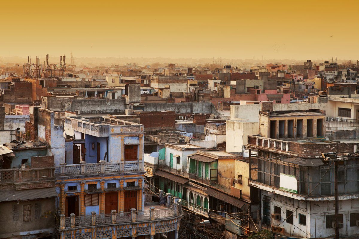 Aerial View Of New Delhi, India