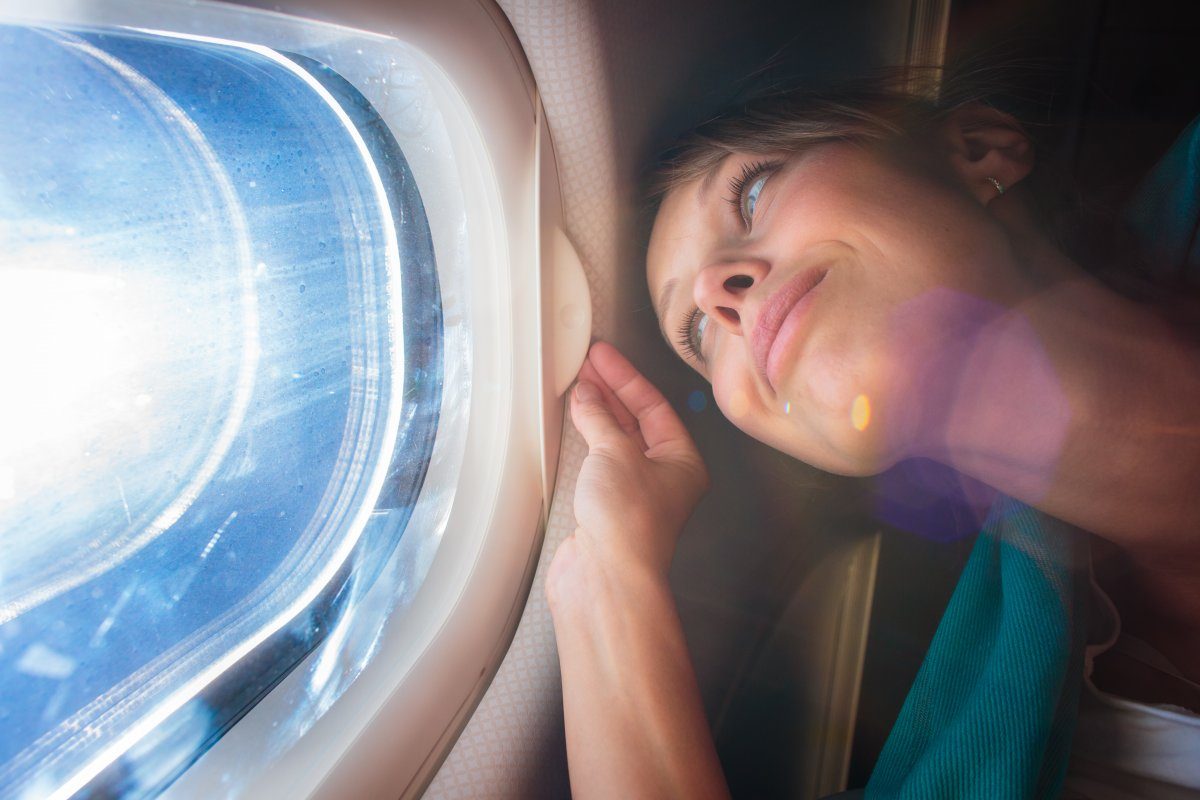 Enjoying The View From The Cabin Window
