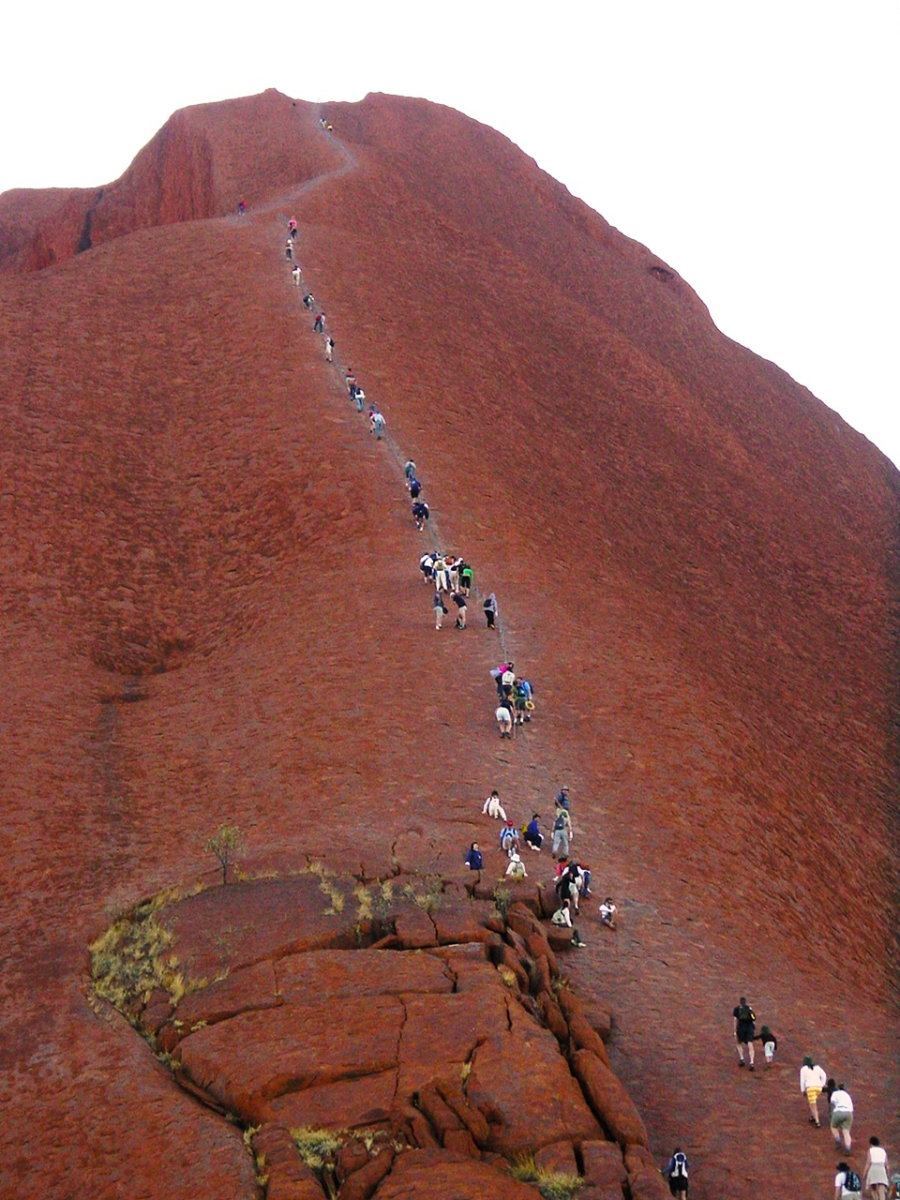 hiking Uluru