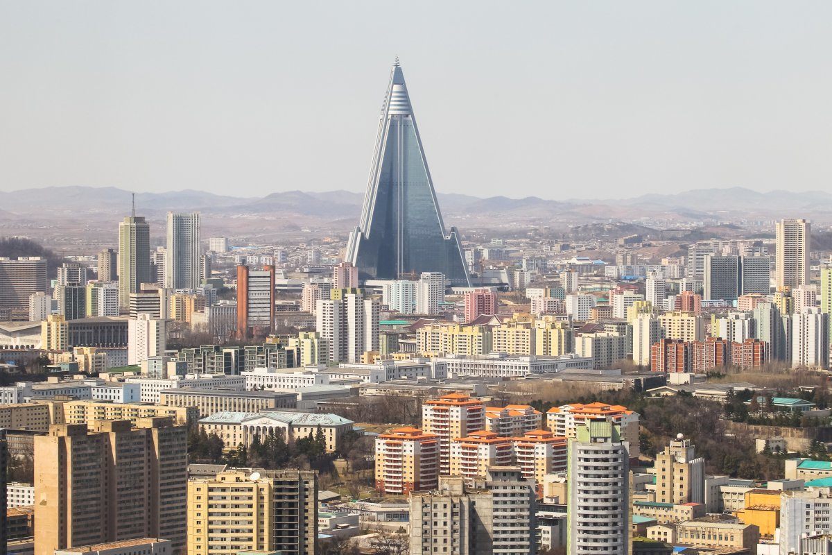 North Korea, Pyongyang, Ryugyong Hotel