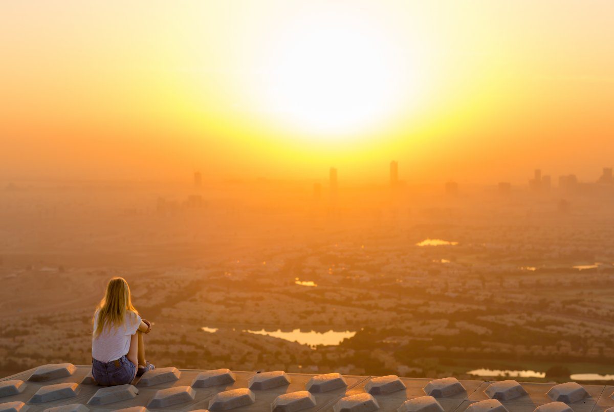 On Top Of A Skyscraper