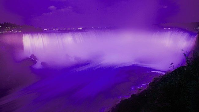 Purple Niagara Falls