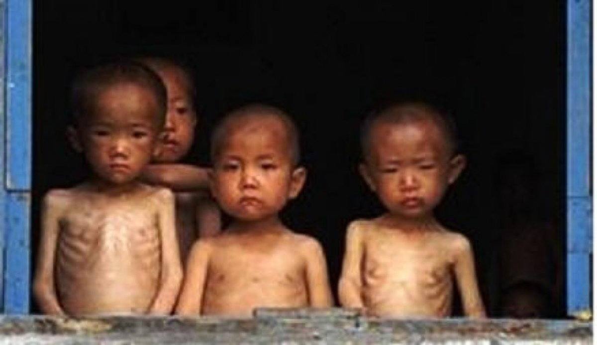 starving North Korean kids