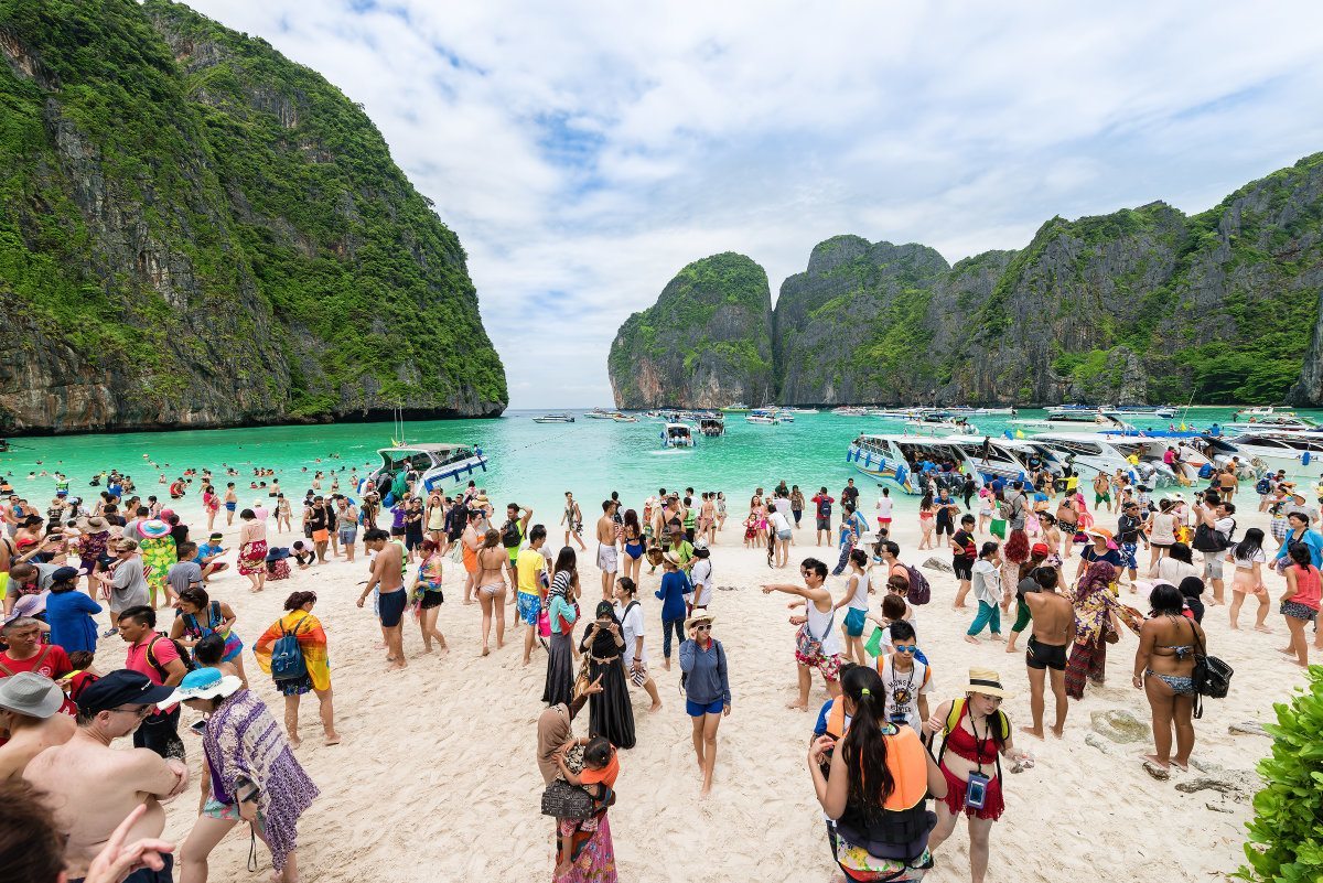 Thailand, Phi Phi Island crowds