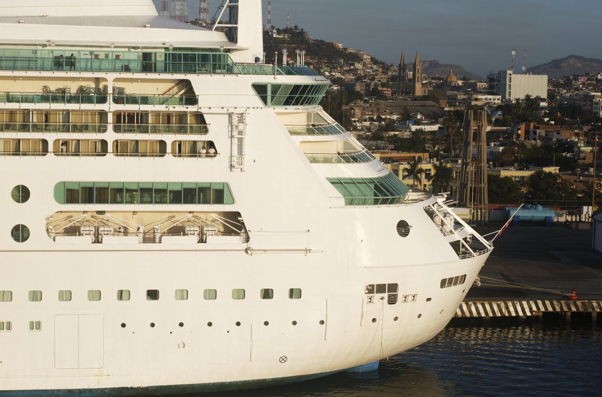 The Cruise Liner In Mazatlan, Mexico.