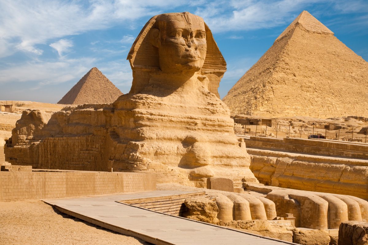 The Great Sphinx and Pyramids
