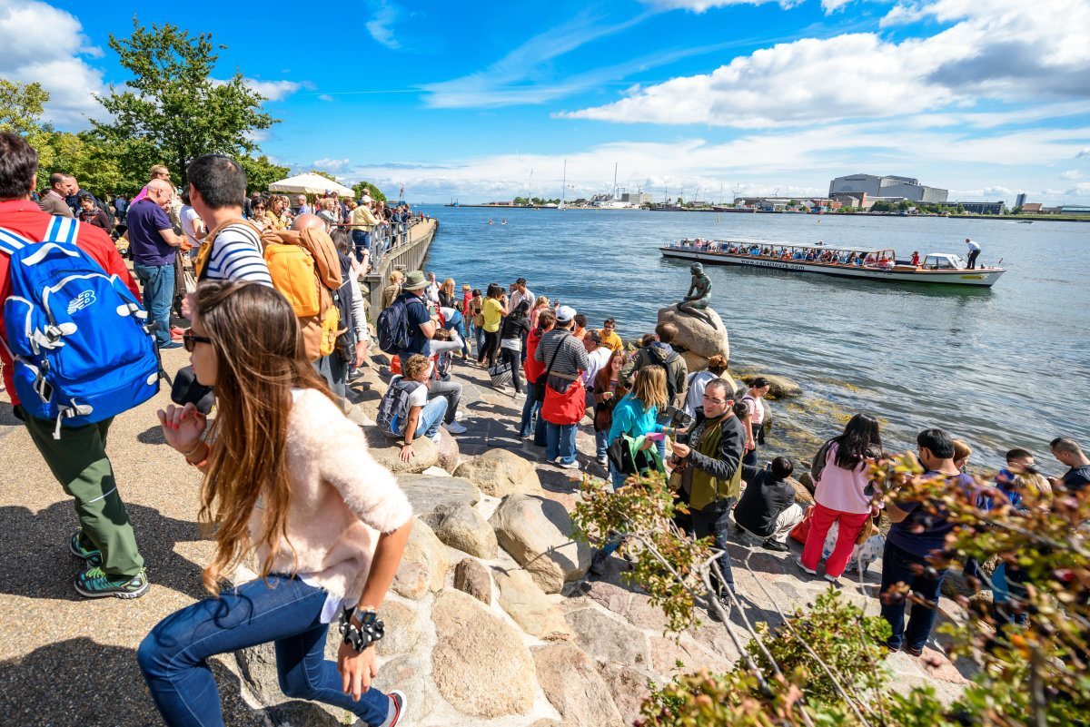 Tourists Near Little Mermaid Denmark