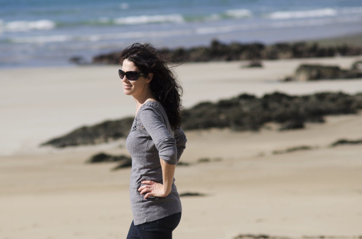 Woman on beach