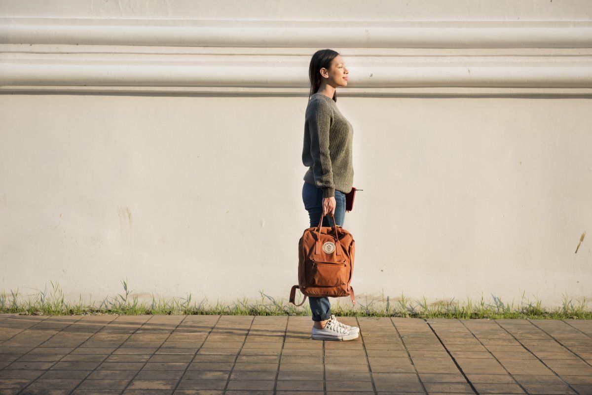 Woman Solo Traveler Holiday Trip