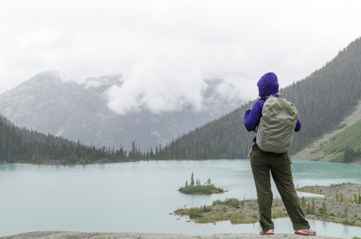 Young Woman Solo Hike
