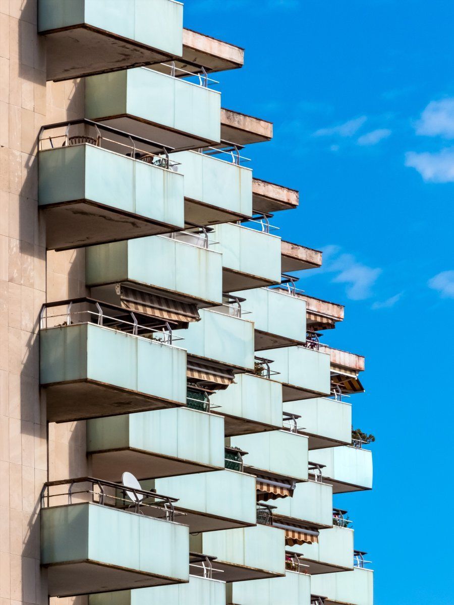 Balconies Of A Hotel Building