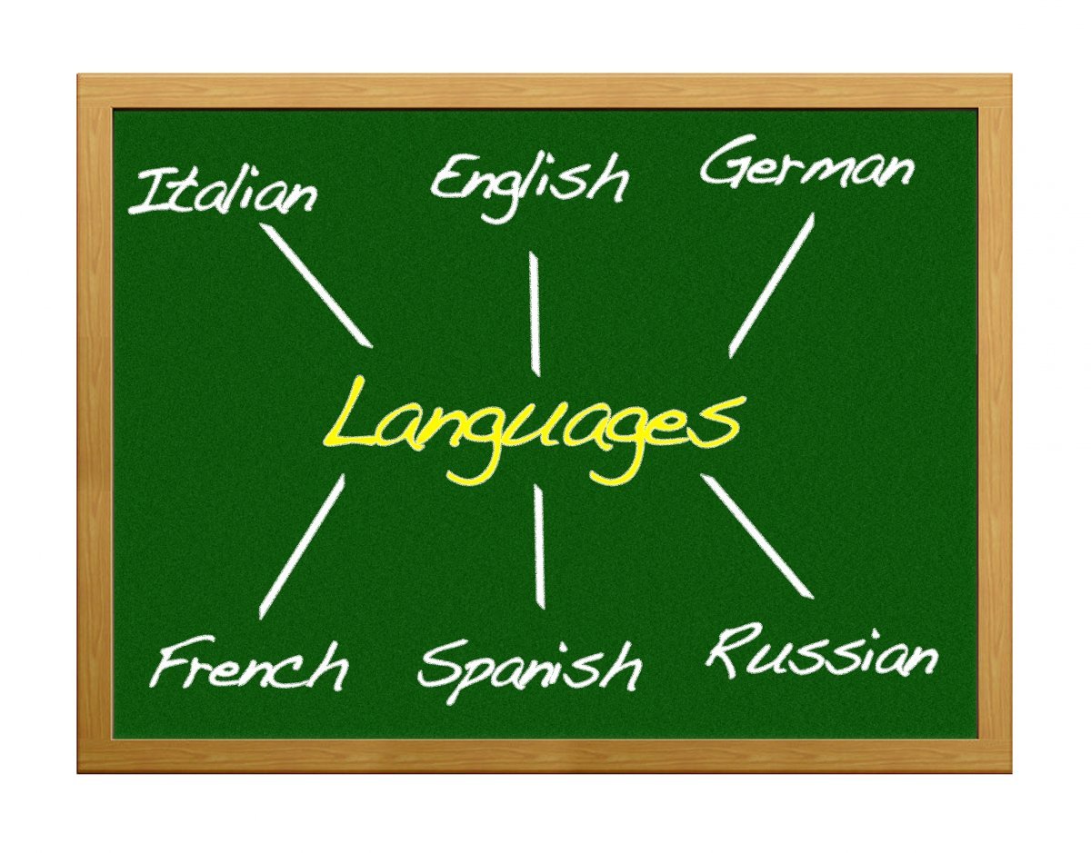 Blackboard With Different Languages.