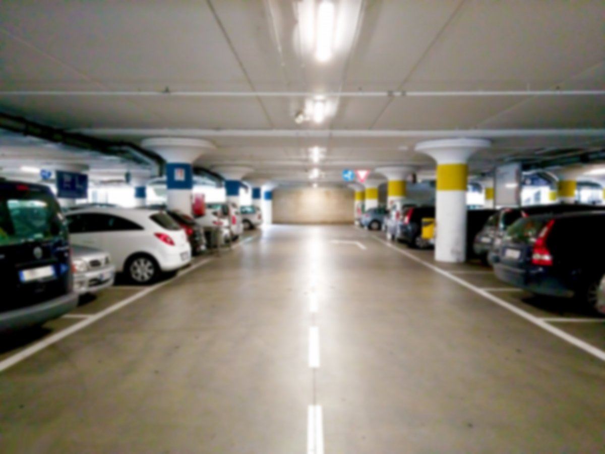 Blurry Parking Area