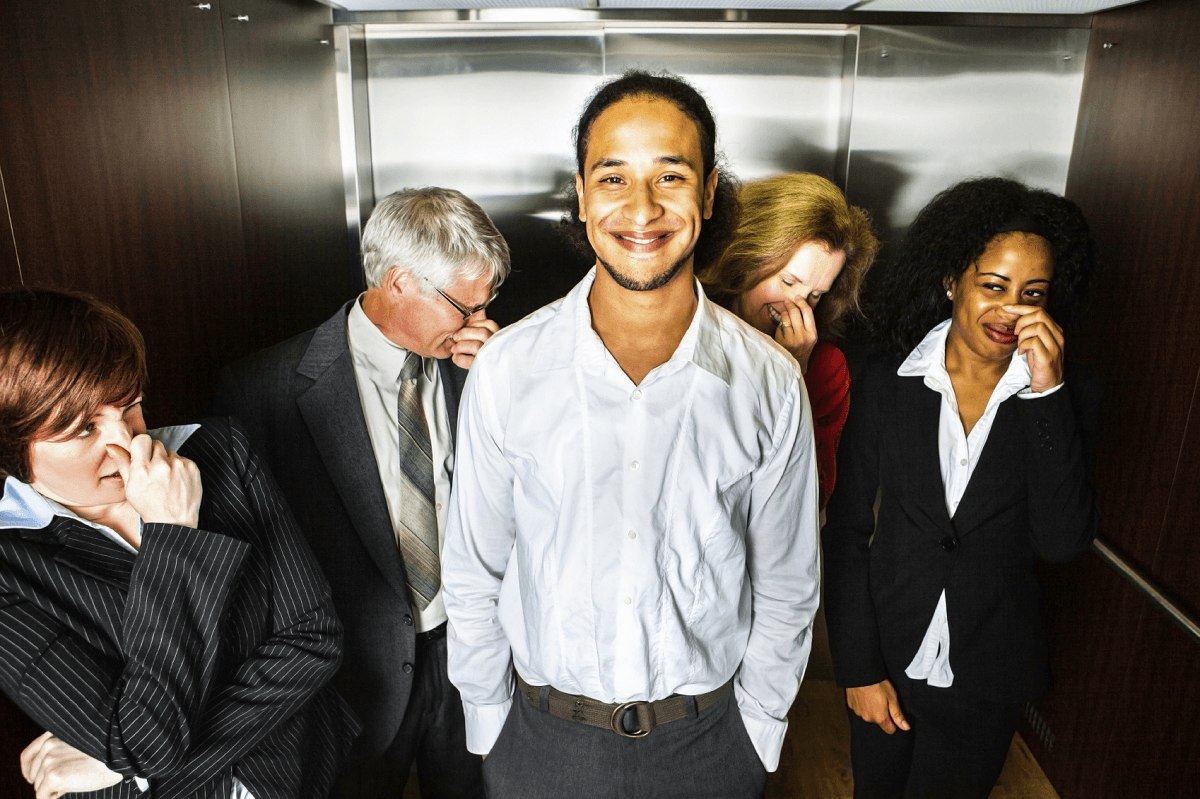 farting in elevator