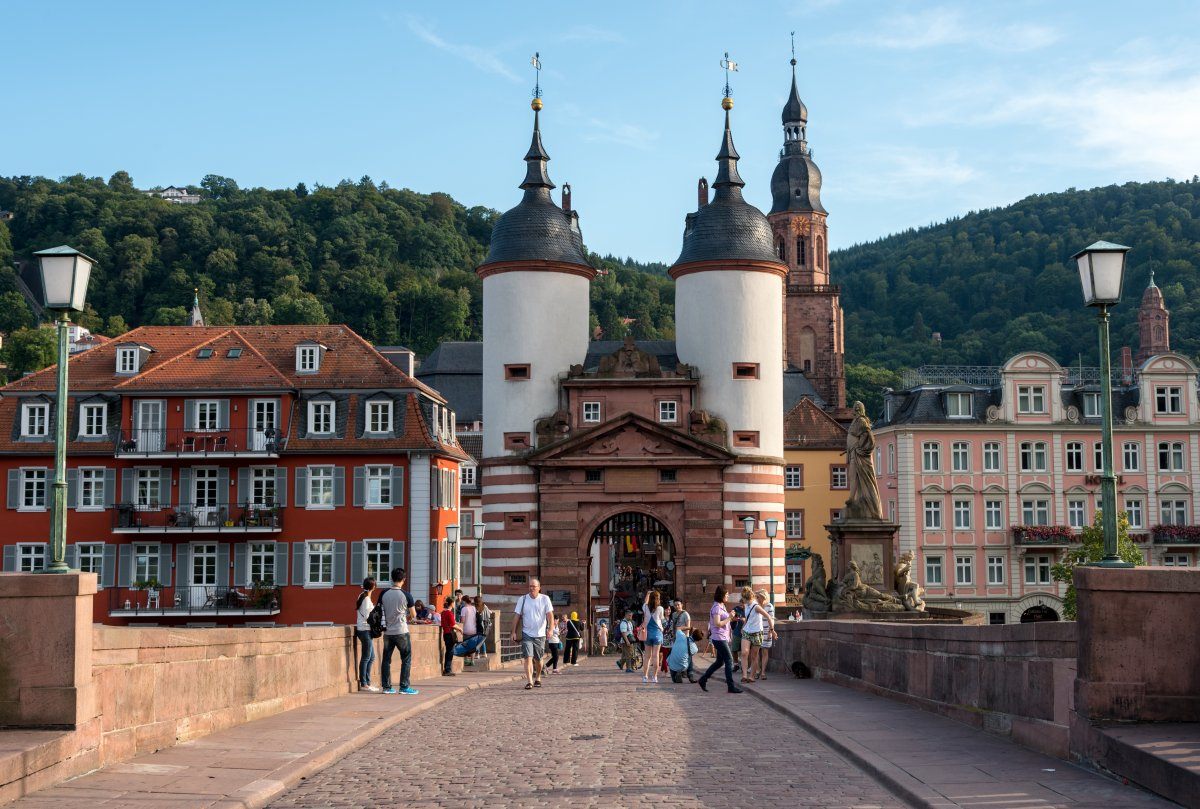 Heidelberg, Germany pedestrians