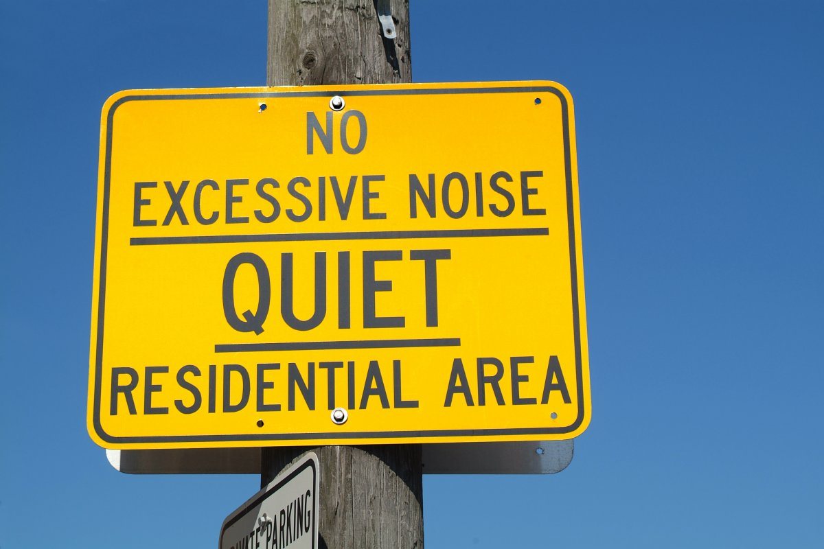 Street Sign In Residential Area.