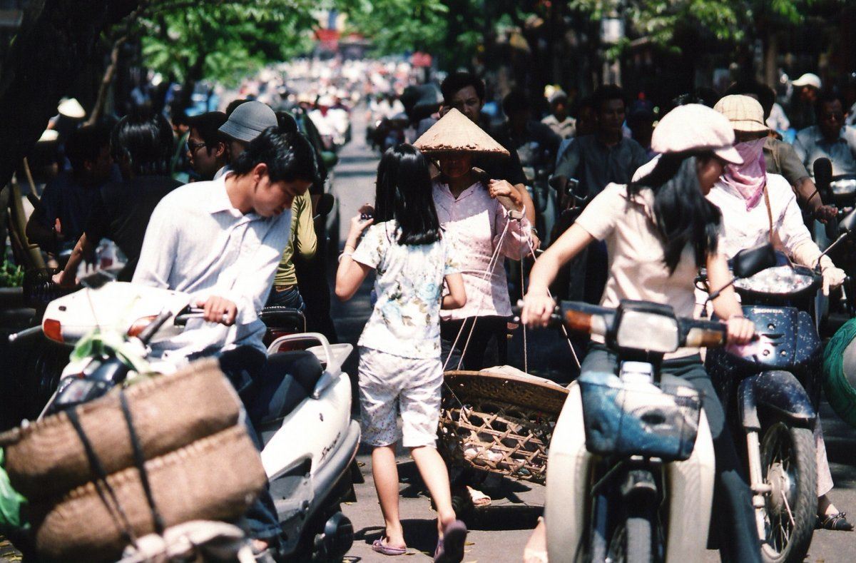 Traffic Jam In Vietnam