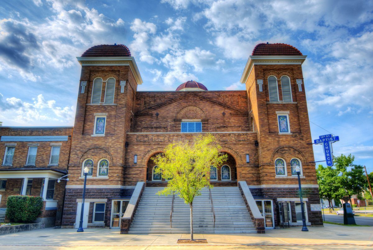 Birmingham, Alabama - April 26: 16th St. Baptist Church April 16, 2012 In Birmingham, Al. Now A National Historic Landmark, The Church Is Known For The Tragic Racially Motivated Bombing In 1963.