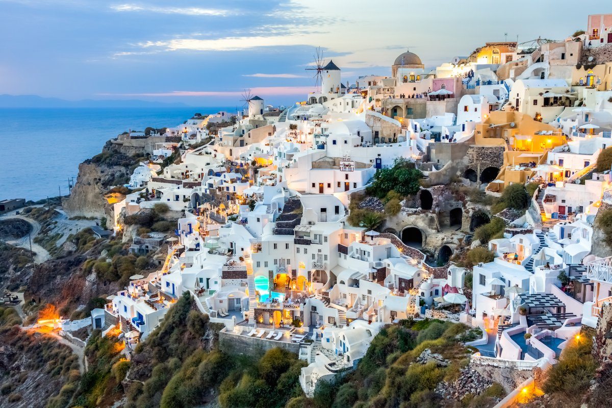 greece sunset