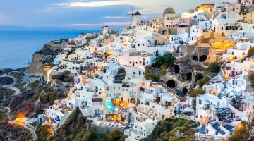 greece sunset