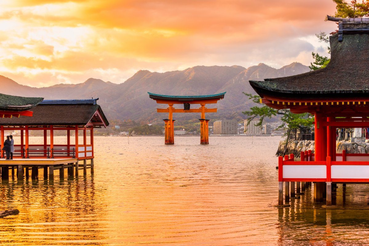 Miyajima, Floating Torii Gate, Japan.