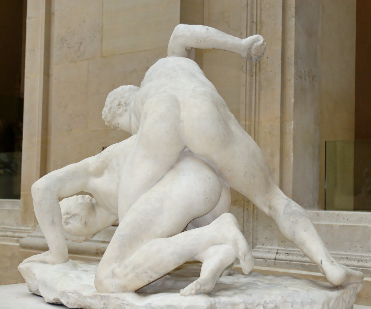 naked Greek statue