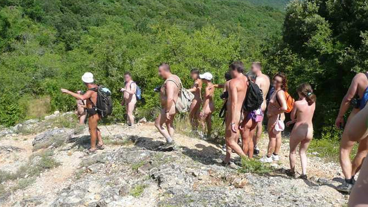 nude hiking
