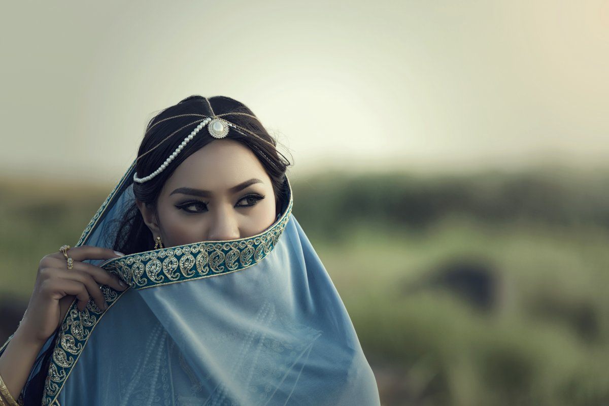 Persian Women Portrait Traditional Dress